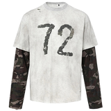 Fake Two Piece Streetwear Hip Hop Tee