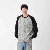 Y2K Cozy Distressed Crew Neck Sweatshirt
