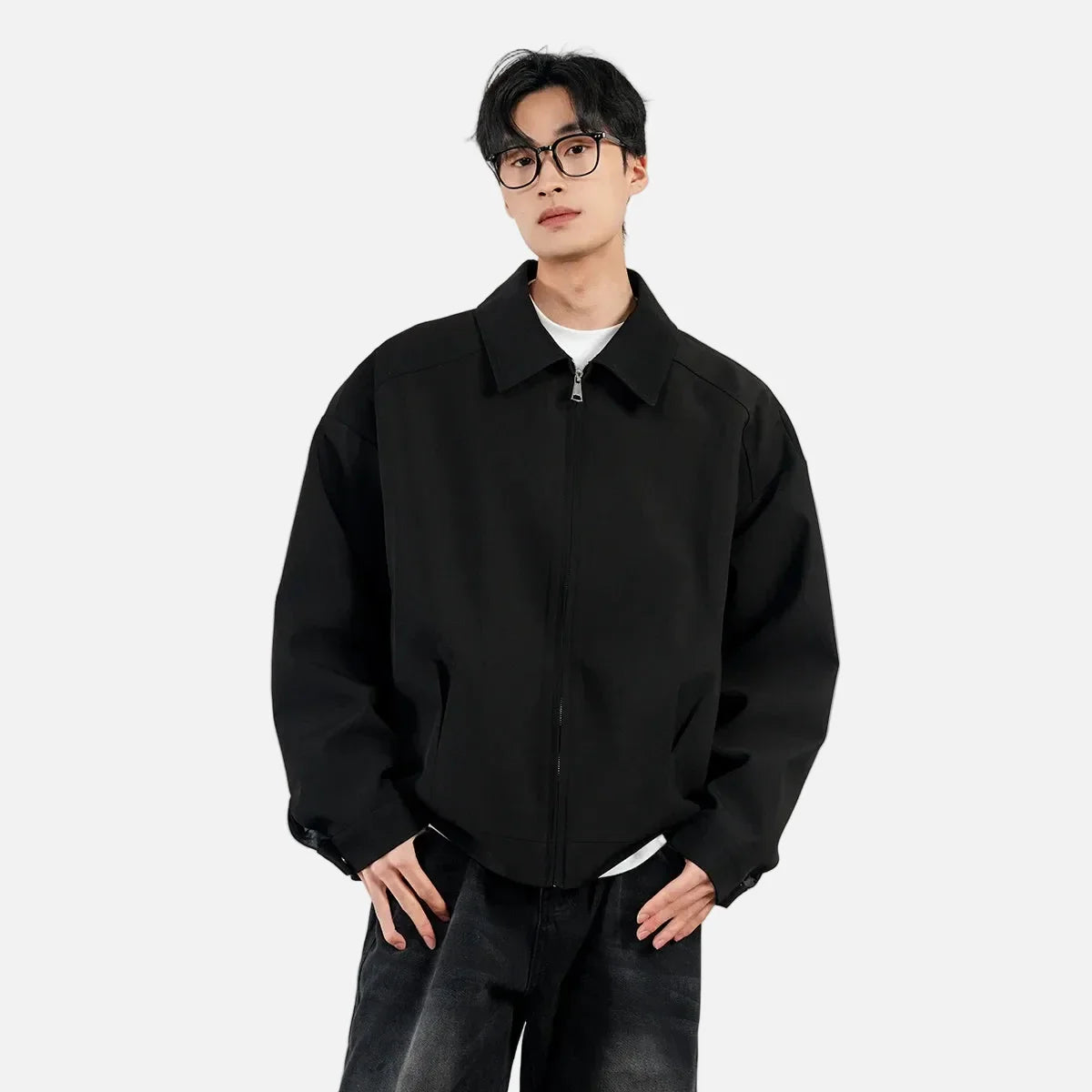 오버사이즈 봄 카라 재킷