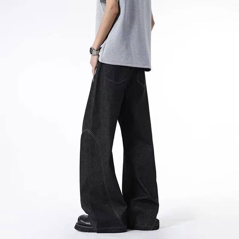Jeans vintage gothiques imprimés jacquard style jacquard