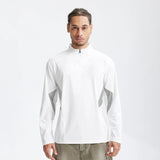T-shirt à col zippé performant