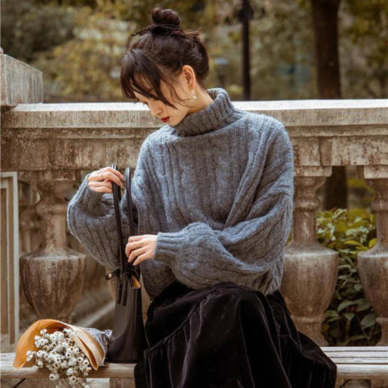 Classic Retro Cozy Vintage Knitted Autumn Sweater