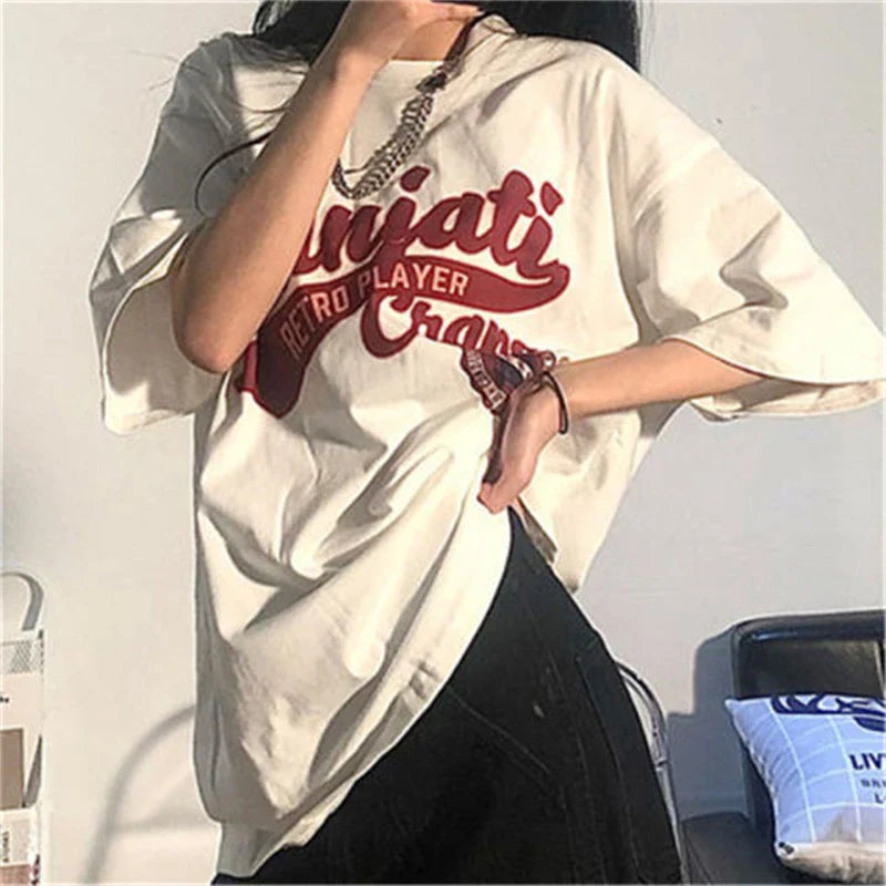 Women Stylish Oversized Vintage Summer T-Shirt