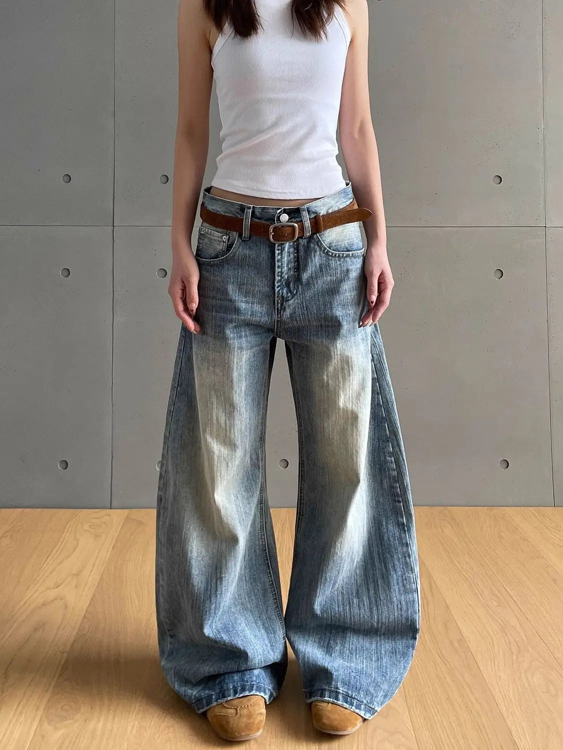 American Eclectic Vintage Washed Denim Jeans