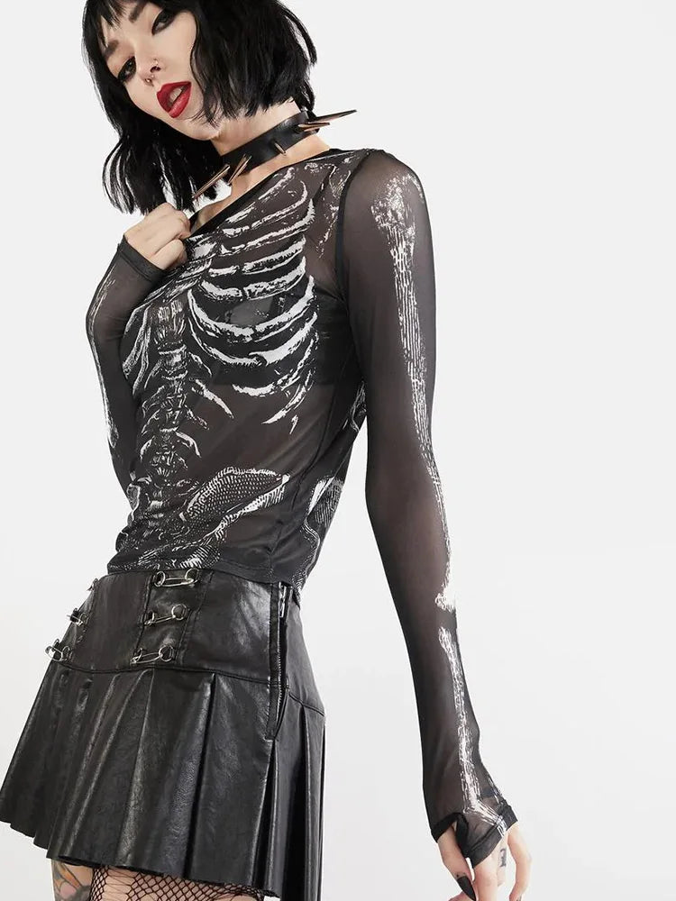 Y2k Gothic Dark Academia Long Sleeve T-shirt