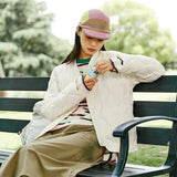 Solid Color Lightweight Puffer Jacket