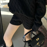 Cable Knit Sweater and Shorts Set