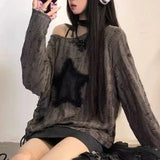 Y2K Star Grunge Sweater
