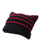 Cute Cat Ears Striped Beanie