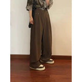 Vielseitige amerikanische Retro-Hose mit lockerem, weitem Bein