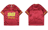 Trendy Streetwear Star Patchwork Jersey Racing T-Shirt