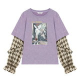 Autumn Long Sleeve Stripped Sweatshirt