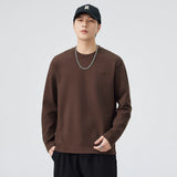 Gemütliches Winter-Langarmshirt mit Logo in Unifarbe