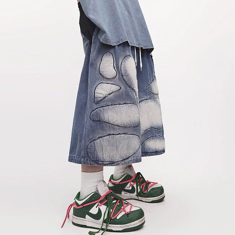 Original Snug Patchwork Denim Jorts