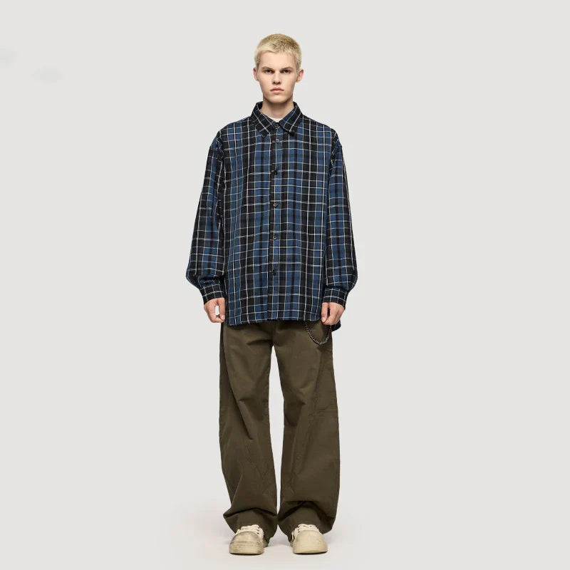 American Classic Oversized Plaid Casual Shirt