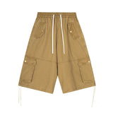 Streetwear-Shorts mit lockerer Passform, Cargohose und weitem Bein