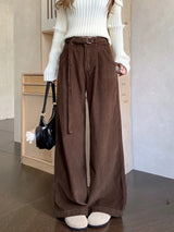Elegante, lässige Cordhose mit weitem Bein
