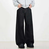 Vintage Wide-Leg Straight Denim Pants