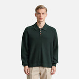 Insulated Slim Fit Knitted Polo Sweater