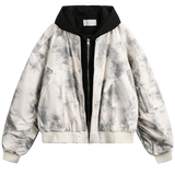 Y2K Tie-Dye Hooded Bomber Jacket