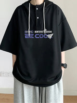 Cool Trendy Oversized Hip Hop Hooded T-Shirt