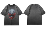 T-shirt à manches courtes polyvalent à imprimé graphique gothique