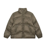 Doudoune bomber à col montant et logo métallique