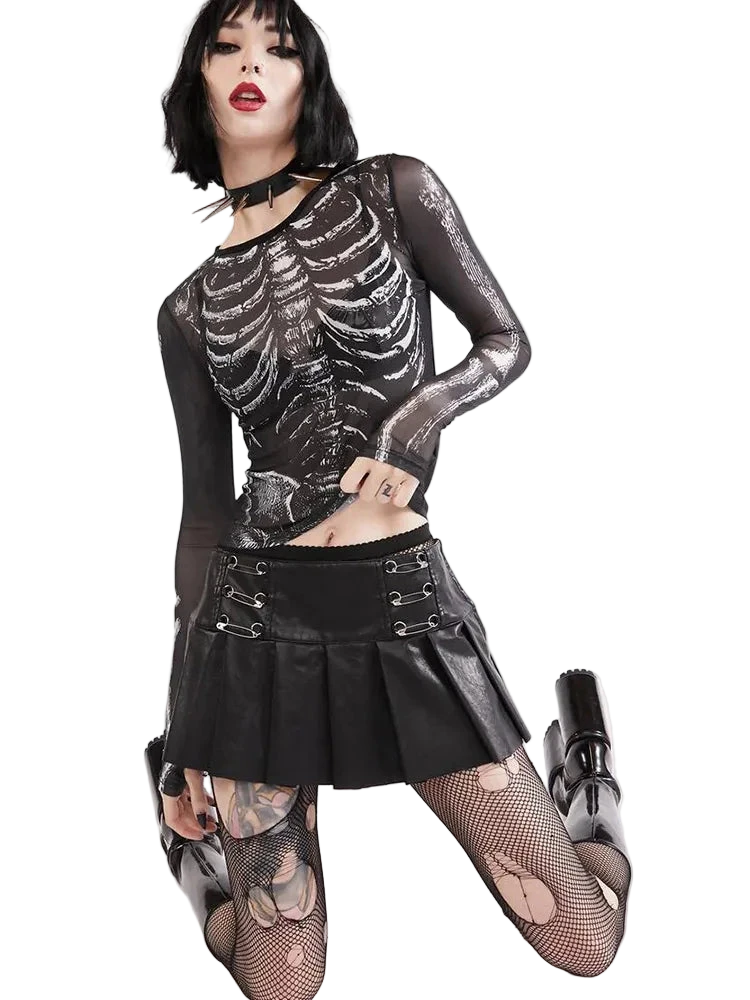 Y2k Gothic Dark Academia Long Sleeve T-shirt