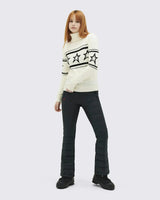 Rollkragenpullover mit Sternenmuster