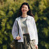 Lightweight Drawstring Hooded Jacket