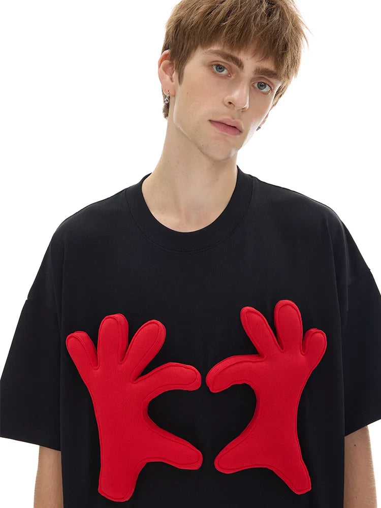 Vibrant Personalized 3D Pattern Loose T-Shirt