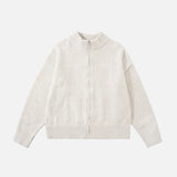 Cozy Stand Collar Warm Knit Cardigan