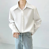 Chemise homme décontractée de luxe à revers vintage texturée