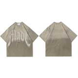 Oversized Gradient Tie-Dye Streetwear Tee