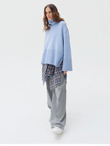 Cozy Knit Split Pullover Sweater Women