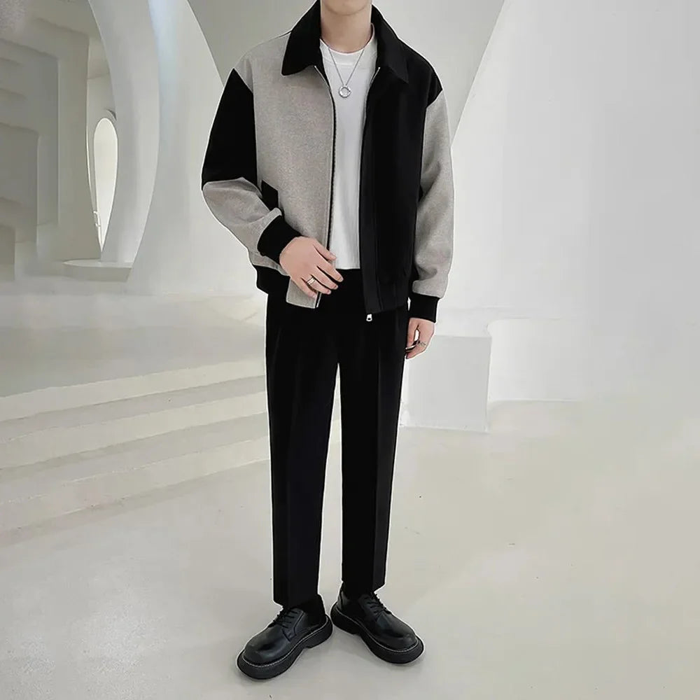 Autumn Contrast Color Casual Business Jacket