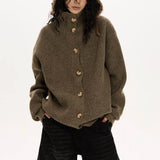 Unique Loose Knitted Long Sleeve Cardigan