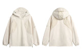 Patchwork Solid Thin Windbreaker Jacket