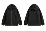 Patchwork Solid Thin Windbreaker Jacket