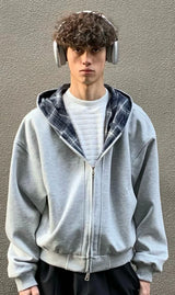 Effortless Retro American Style Hooded Sweatshirt