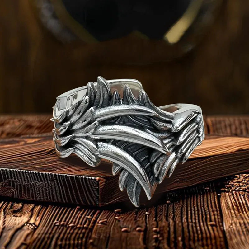 Vintage Punk Thai Silver Adjustable Ring
