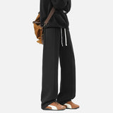 Knitted Loose Drawstring Sports Sweatpants