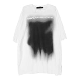 Lässiges Sommer-T-Shirt mit abstraktem Graffiti-Muster