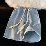 Vintage Korean Style Casual Relax Denim Short