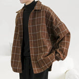 Aesthetic Plaid Men Jacket
