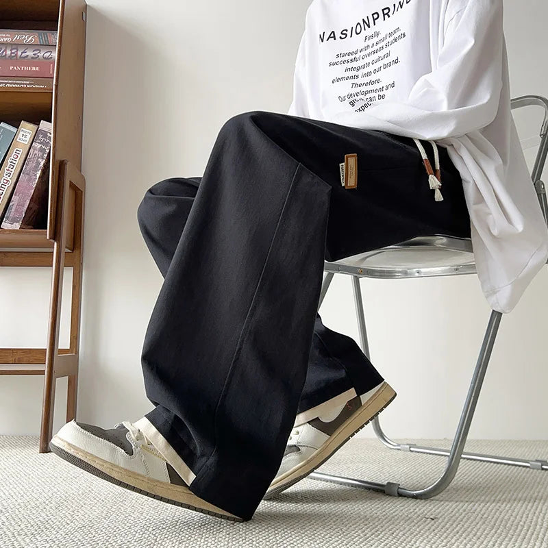 Fashionable Soft Loose Wide Leg Casual Jogger