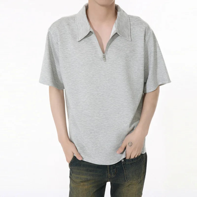 Versatile Minimalist Half Zip T-Shirt