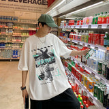 Y2K Stylish Bear Print Loose Fit T-Shirt