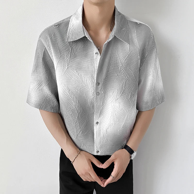 Chemise classique tendance à dégradé de couleurs et coupe ajustée