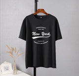 T-Shirt mit lebendigem New York-Grafikmotiv